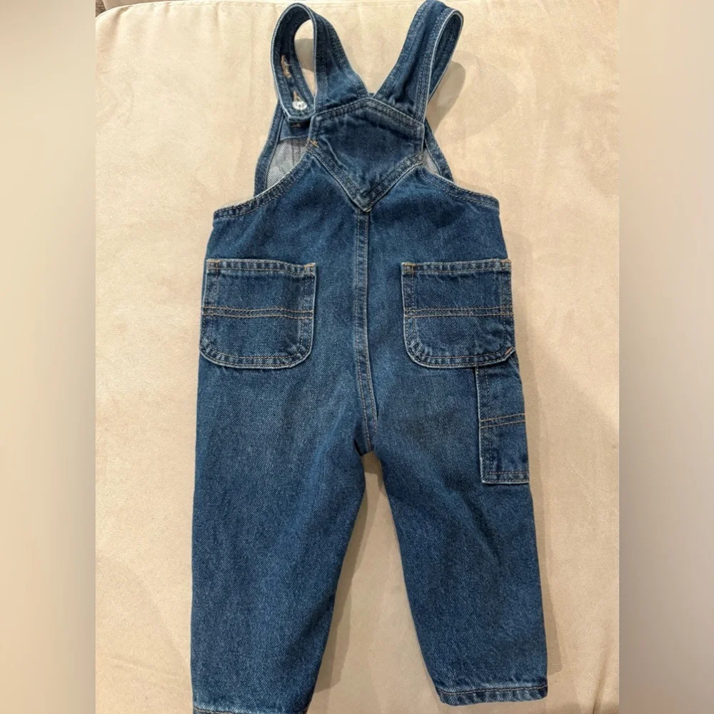 Old Navy Unisex Workwear Kids Denim Overalls Size‎ 12-18mo